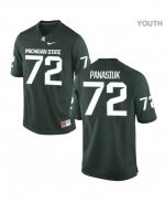 Youth Michigan State Spartans NCAA #72 Mike Panasiuk Green Authentic Nike Stitched College Football Jersey ZE32K53LF